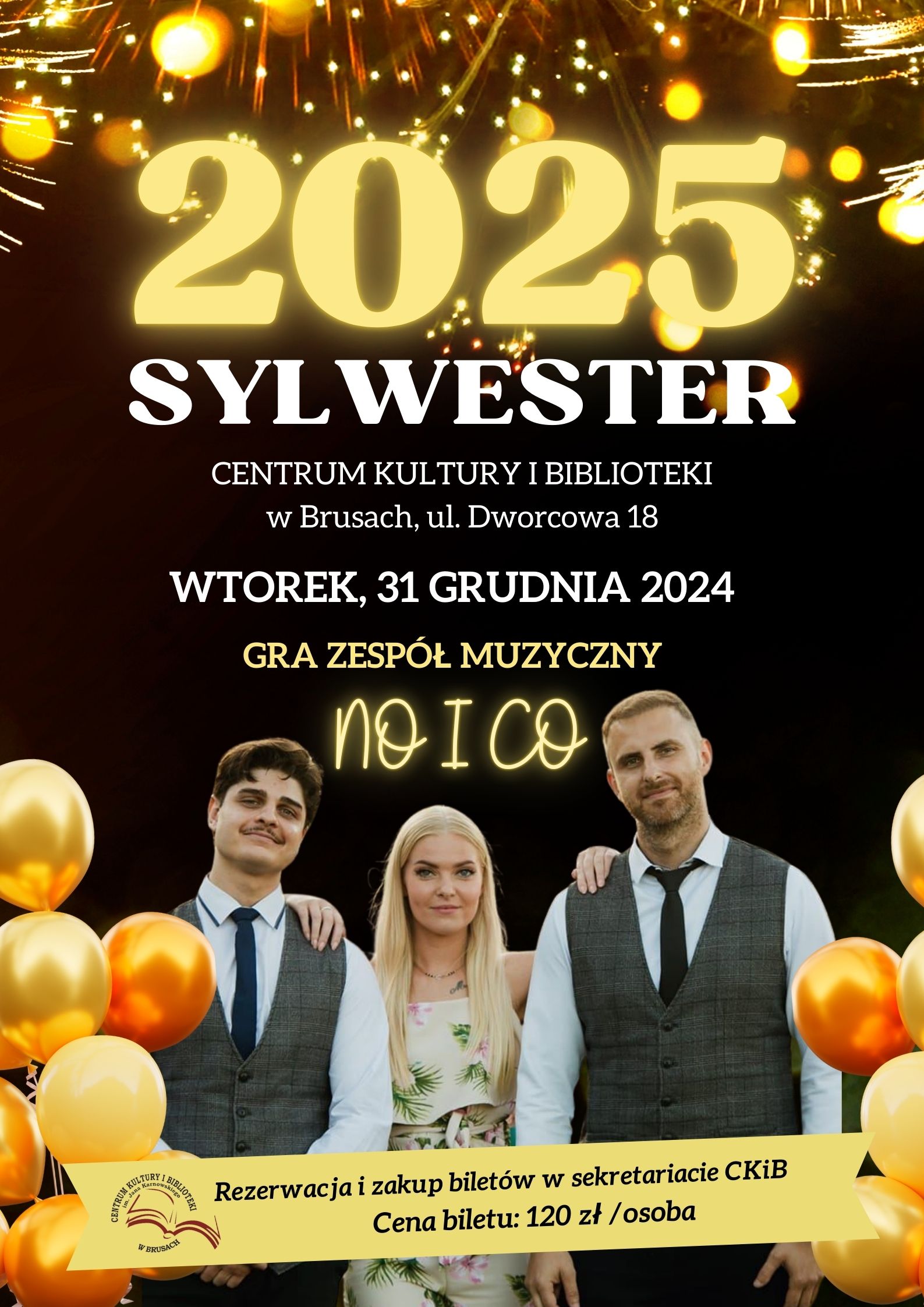 plakat sylwester 2025