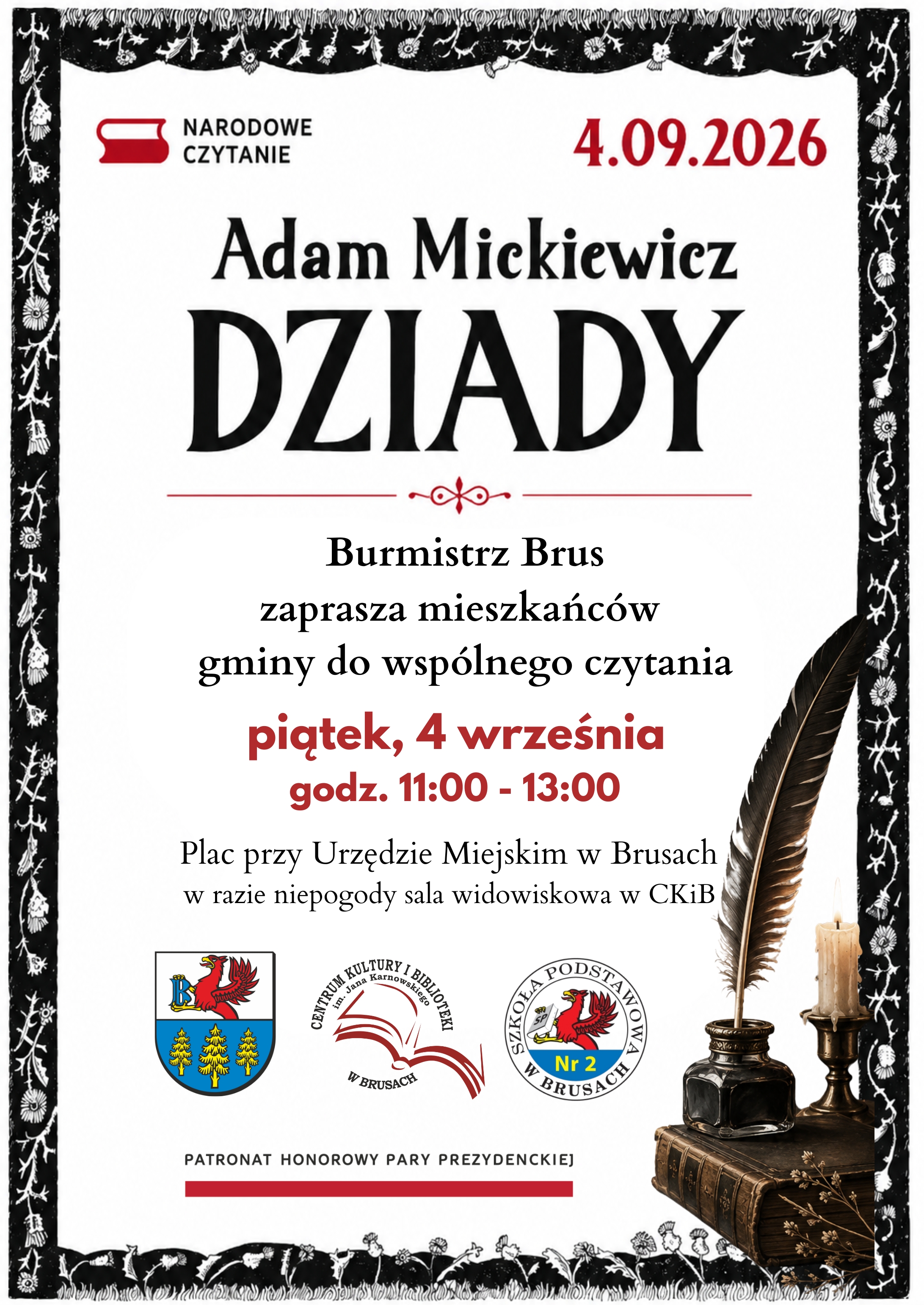 narodowe czytanie 2026 plakat właściwy